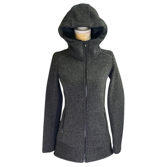 Athleta Cya Stronger Fleece Full-Zip Hoodie Long Jacket - Picture 2 of 13